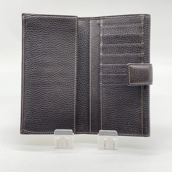 Gucci Brown and Tan Crystal and leather coated long wallet - Picture 5 of 16